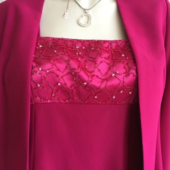 Nah Nah,Woman,Dress+Jacket,Red,Sz 10,Sleeveless,Knee length,Jacket Long Sleeve.! - Picture 5 of 12